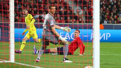 Christian Pulisic – 7 The American scored in consecutive Champions League games, finding space in Lille’s defence to meet Jorginho’s perfectly weighted pass to bounce off the far post into Leo Jardim’s goal. Getty