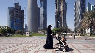 Many exhibitors at Cityscape in Qatar are establishing offices in the country, hoping to win infrastructure projects. Sean Gallup / Getty Images