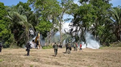 The operation was conducted in collaboration with Colombia, Ecuador, Peru, Bolivia and Brazil. Photo: Ministry of Interior UAE