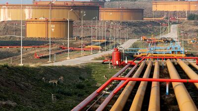 Oil tanks at Turkey's Mediterranean port of Ceyhan. Reuters