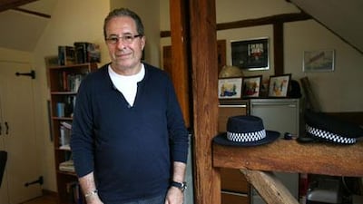 The author Peter James at his home in Beddingham, England.