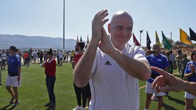 Fifa President Gianni Infantino. AFP