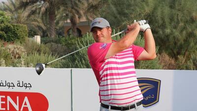 Lee Corfield fired a bogey-free six-under 66 to break free from the chasing pack going into the final round of the Mena Golf Tour’s Golf Citizen Classic at the Els Club Dubai. Courtesy Mena Golf Tour