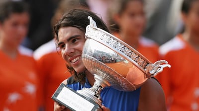 2) Rafael Nadal wins the 2006 French Open. Getty Images