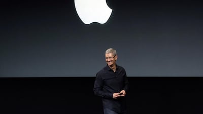 Tim Cook this year forfeited more than 7,000 restricted stock units because of the company’s stock performance to August from a year earlier. AP Photo/Marcio Jose Sanchez