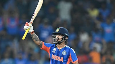 Ishan Kishan top-scored with a quick 77. AFP
