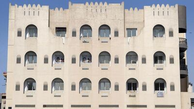 Details of classic Arabian architecture can be seen on the Neel Kamal Building in Bur Dubai. Pawan Singh / The National