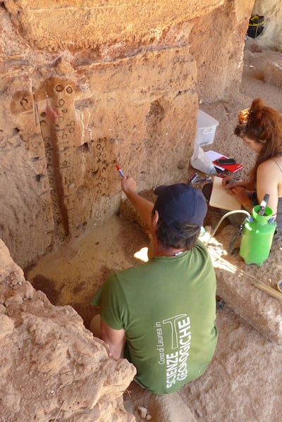 Archaeologists work on deposits at the Thomas Quarry I. Photo: Programme Prehistoire de Casablanca