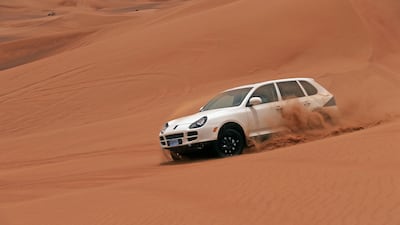 A first-generation Cayenne gets a sand blast.