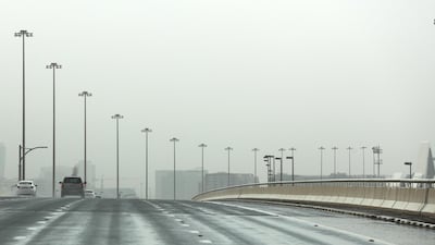 You may need an umbrella in some parts of the UAE today. Victor Besa / The National
