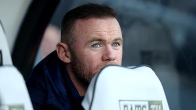 Wayne Rooney during the Championship match between Derby County and Millwall. Getty Images