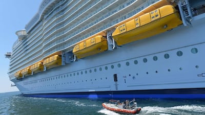 At 66 metres, the Harmony of the Seas is the widest cruise ship ever built. Jean-Francois Monier / AFP