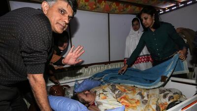 Eman Ahmd, possibly the world's heaviest woman, arrives in Mumbai, India, 11 February 2017.. EPA/DIVYAKANT SOLANKI