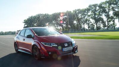 The Honda Civic Type R comes with a helical limited slip differential, dual-axis front struts and balanced driveshafts. Matt Vosper / Honda