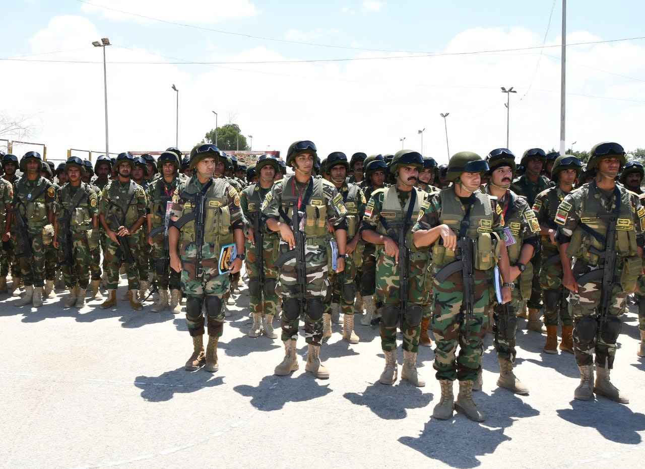 Egypt's army chief of staff, Lt Gen Ahmed Khalifa, inspects troops. Photo: Egypt Armed Forces