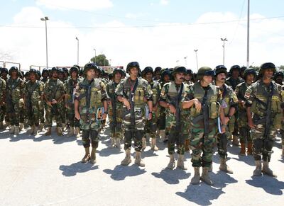 Egypt's army chief of staff, Lt Gen Ahmed Khalifa, inspects troops. Photo: Egypt Armed Forces