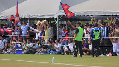 Nepal fans in Malaysia during their win over the UAE