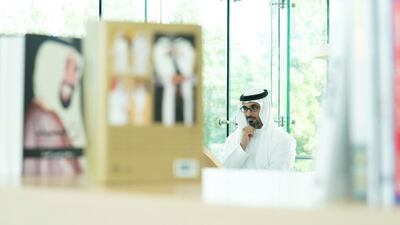 Sheikh Khalid bin Mohamed, Member of the Abu Dhabi Executive Council and Chairman of the Abu Dhabi Executive Office, visits the Abu Dhabi Youth Centre on Wednesday. Wam