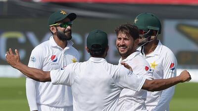 Yasir Shah's 8-41 figures that have only ever been bettered by Abdul Qadir and Sarfraz Nawaz in the 66-year history of Test cricket in Pakistan. AFP