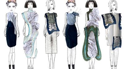 Maha Abdalla's upcycling project at the Dubai Institute of Design and Innovation.