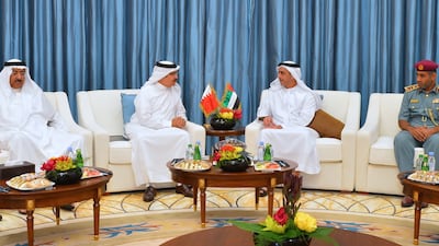 Sheikh Saif bin Zayed meets Bahrain’s interior minister. Wam