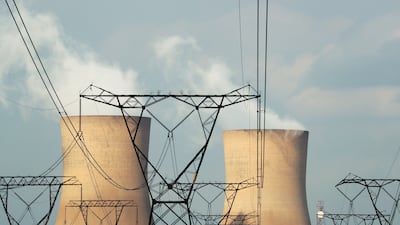 Cooling towers at a coal-based power station owned by state power utility Eskom in Duvha, South Africa. Global energy-related emissions in 2030 will only be 9% lower than 2019 levels. Reuters