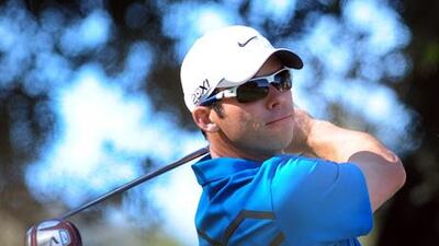 Paul Casey in action.