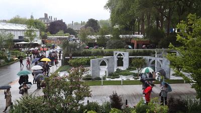 The Beauty of Islam garden, which is dedicated to the late Sheikh Zayed, at the Chelsea Flower Show, London. Stephen Lock for The National