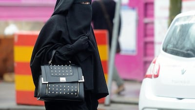 A woman wearing a niqab in the centre of Roubaix, northern France. Philippe Huguen / AFP