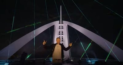 David Guetta performed from the Burj Al Arab's helipad during the global pandemic. YouTube