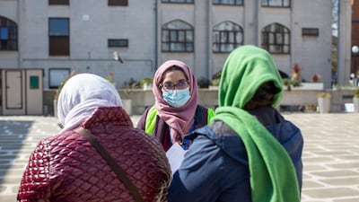 'The principle really is that patients need to have conversations and safe trusted spaces with our specialist clinicians on hand to answer their questions. Because as we know from the news, there are lots of fears and worries around the vaccine,” Dr Yasmin Razak said. Mark Chilvers for The National