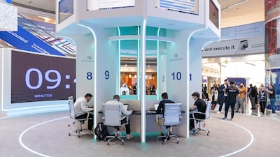 The first of the two-day Global Prompt Engineering Championship focused on selecting nine from the top 30 prompt engineering programmers to participate in the final phase on Tuesday. Photo: Dubai Future Foundation