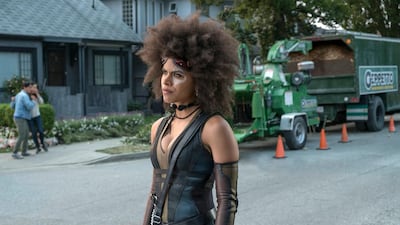 Zazie Beetz in a scene from Deadpool 2.