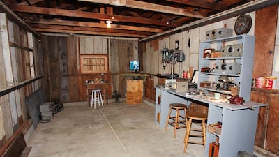 The garage used by Bill Hewlett and Dave Packard, founders of HP, as a research lab, development workshop and manufacturing facility for early products. Kimberly White / Bloomberg News