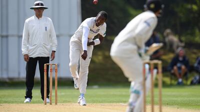 Archer fires down a delivery. Getty