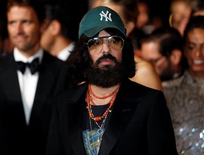 Alessandro Michele at the Green Carpet Fashion 2017 awards in Milan. Reuters