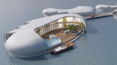 #41 – Check out the sweet snapshot of a floating home in this picture. It was on offer at Cityscape Global in Dubai. Was the approximate price tag on one of these babies higher or lower than US$8 million? Courtesy NLW