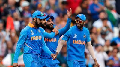 India celebrated their second win on the bounce when they beat Australia at The Oval on Sunday. Frank Augstein / AP Photo