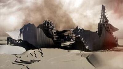 This desert hotel made from modules of a twisted linear building is the design of Reyhanch Ramezany, a former American University of Sharjah architecture student.