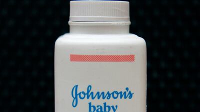 A US jury has ordered Johnson & Johnson to pay $417 million to a woman who claimed that the talc in the company's iconic baby powder causes ovarian cancer. (AP Photo/Jeff Chiu, File)