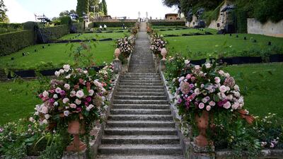 The Alta Moda collection was presented on the grounds of the historic Villa Bardini, a 17th century property. Courtesy Dolce & Gabbana