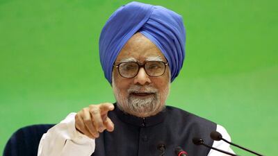 Manmohan Singh will not seek a third term as India's prime minister after 10 years in the job. Pankaj Nangia / Bloomberg