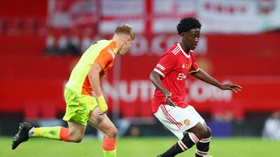 Kobbie Mainoo – 8. Mancunian central midfielder who drove forward as one of the midfield two in a 4-2-3-1 formation. Tackled, dribbled, played well. Getty