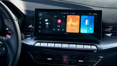 A 10-inch touchscreen comes as standard