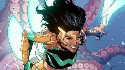 Wave is a new Filipino superhero who hails from the ocean. Greg Pak / Twitter