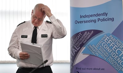 PSNI Chief Constable Simon Byrne is under pressure following a data leak that revealed the names and ranks of thousands of police officers. Getty