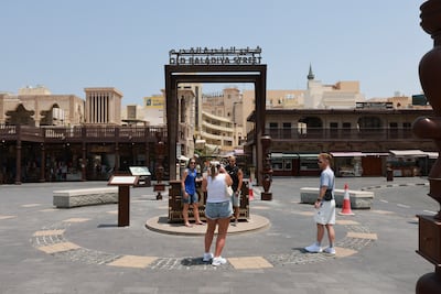 Tourists at Dubai Spice Souk. Victor Besa / The National