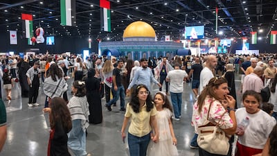 The event is a celebration of the Palestinian community in the UAE.