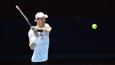 Andy Murray of Britain participates in a practice session n Melbourne, Australia, on January 10, 2017. The Australian Open starts January 17. Julian Smith / EPA