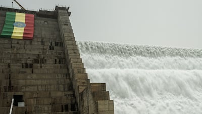 The Grand Ethiopian Renaissance Dam in Guba, Ethiopia. AFP